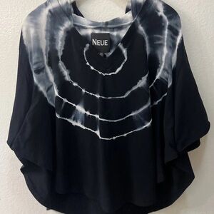 Black and White Spiral Women's Blouse